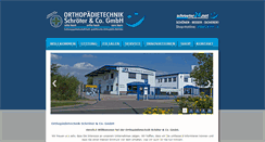 Desktop Screenshot of orthopaedietechnik-schroeter.de