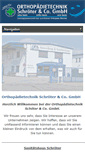 Mobile Screenshot of orthopaedietechnik-schroeter.de