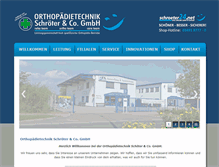Tablet Screenshot of orthopaedietechnik-schroeter.de